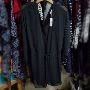 NWT Charming Charlie black romper L